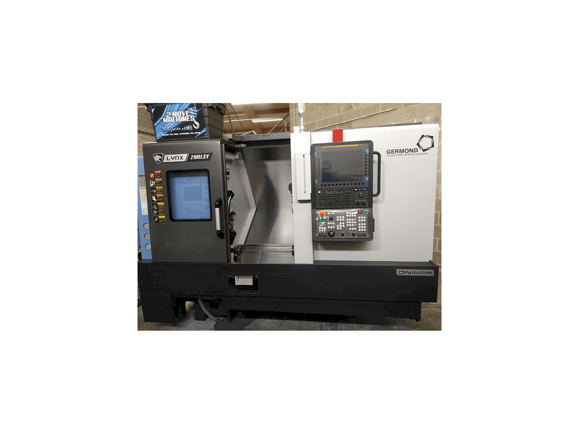 Vue de face de la machine DN SOLUTIONS LYNX 2100 LSYB