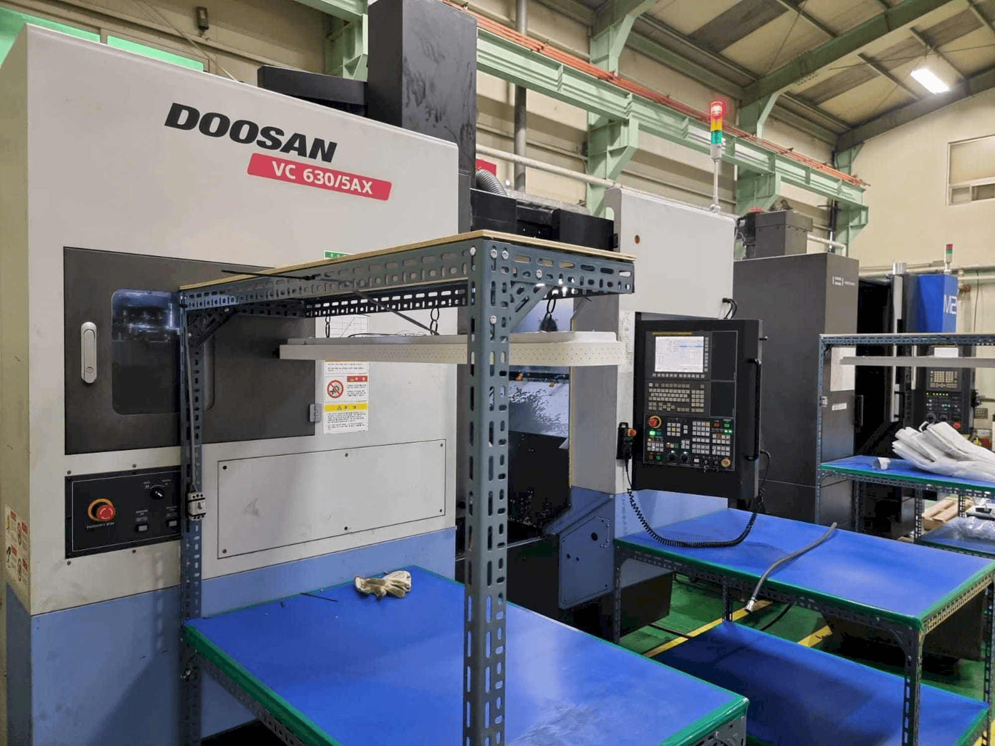 Front view of Doosan VC630/5AX machine
