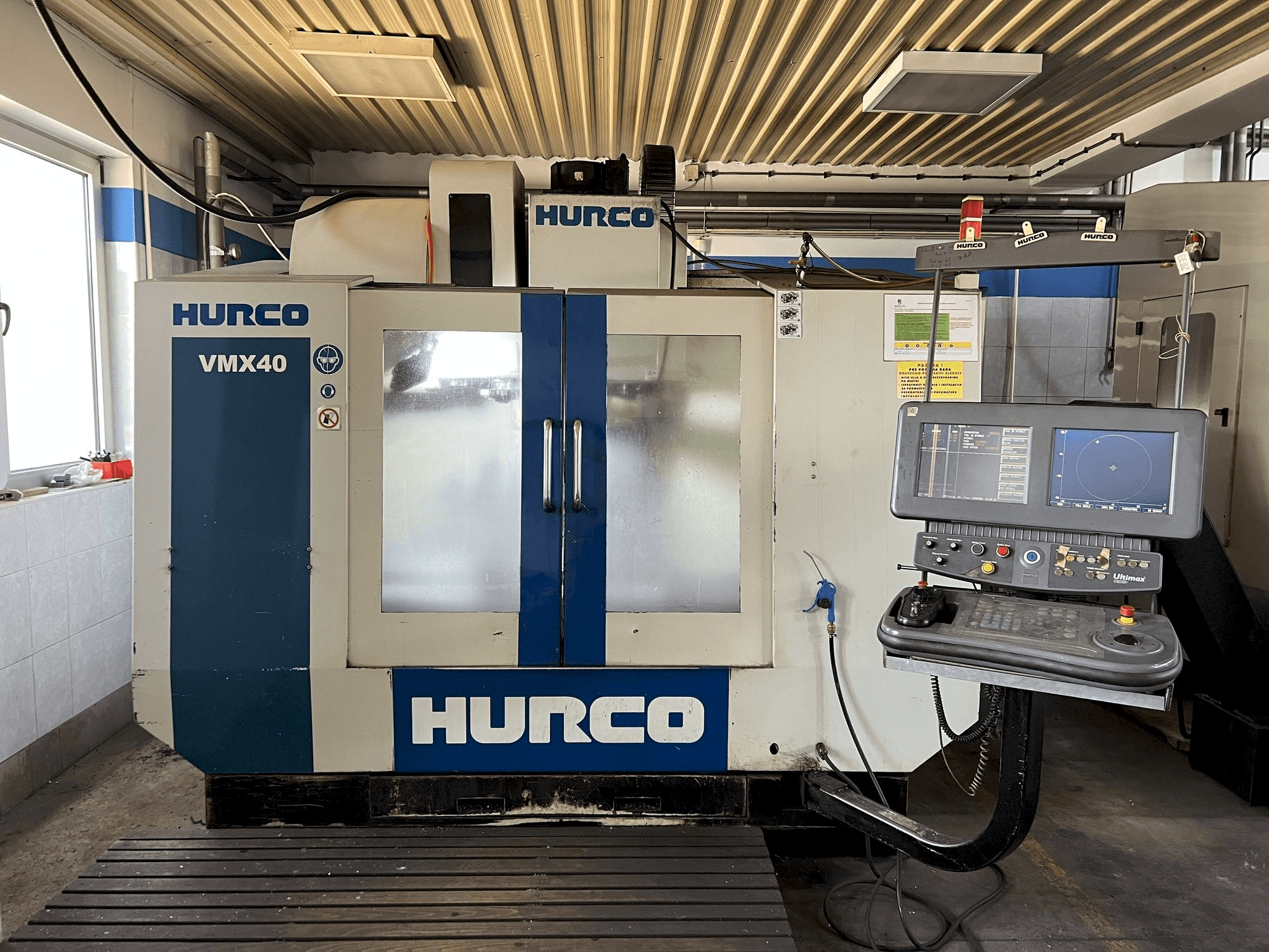 Front view of Hurco VMX 40 machine