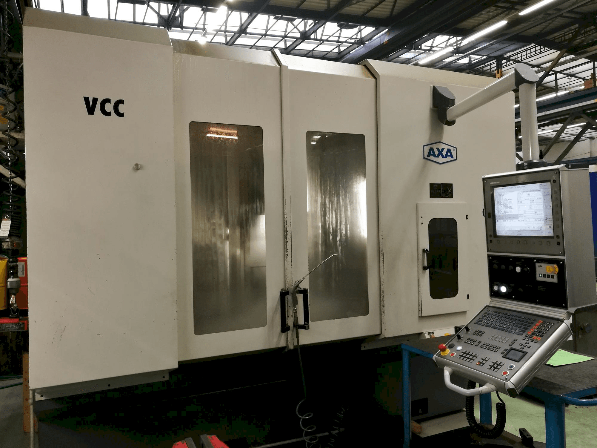 Front view of AXA VCC 1200 machine
