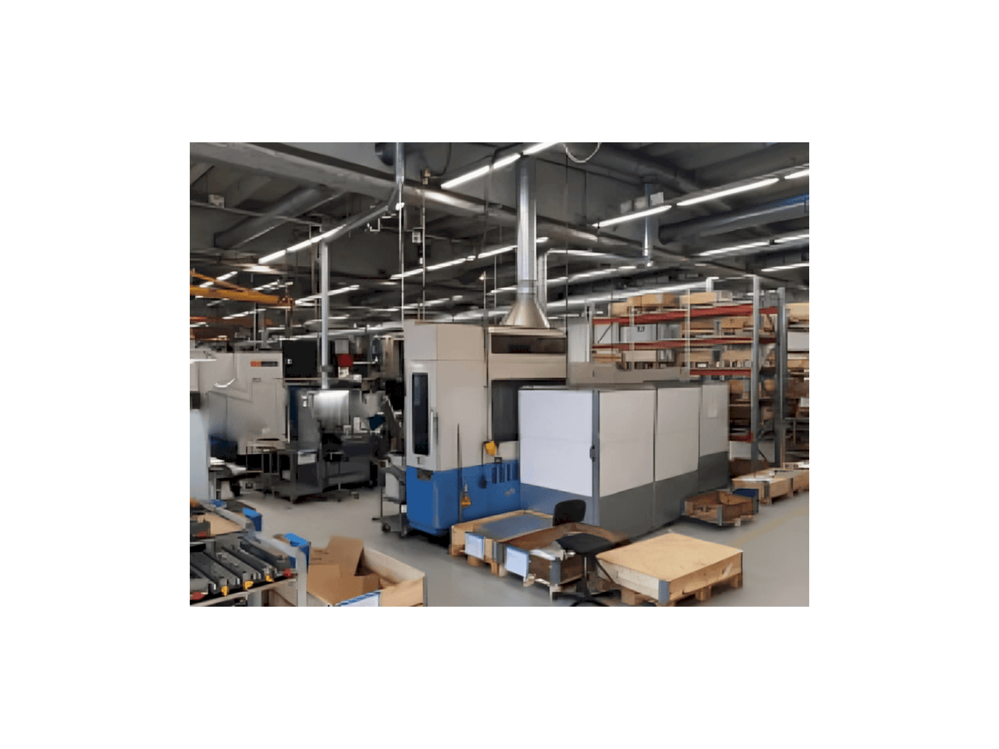 Vue de face de la machine Mazak H-500