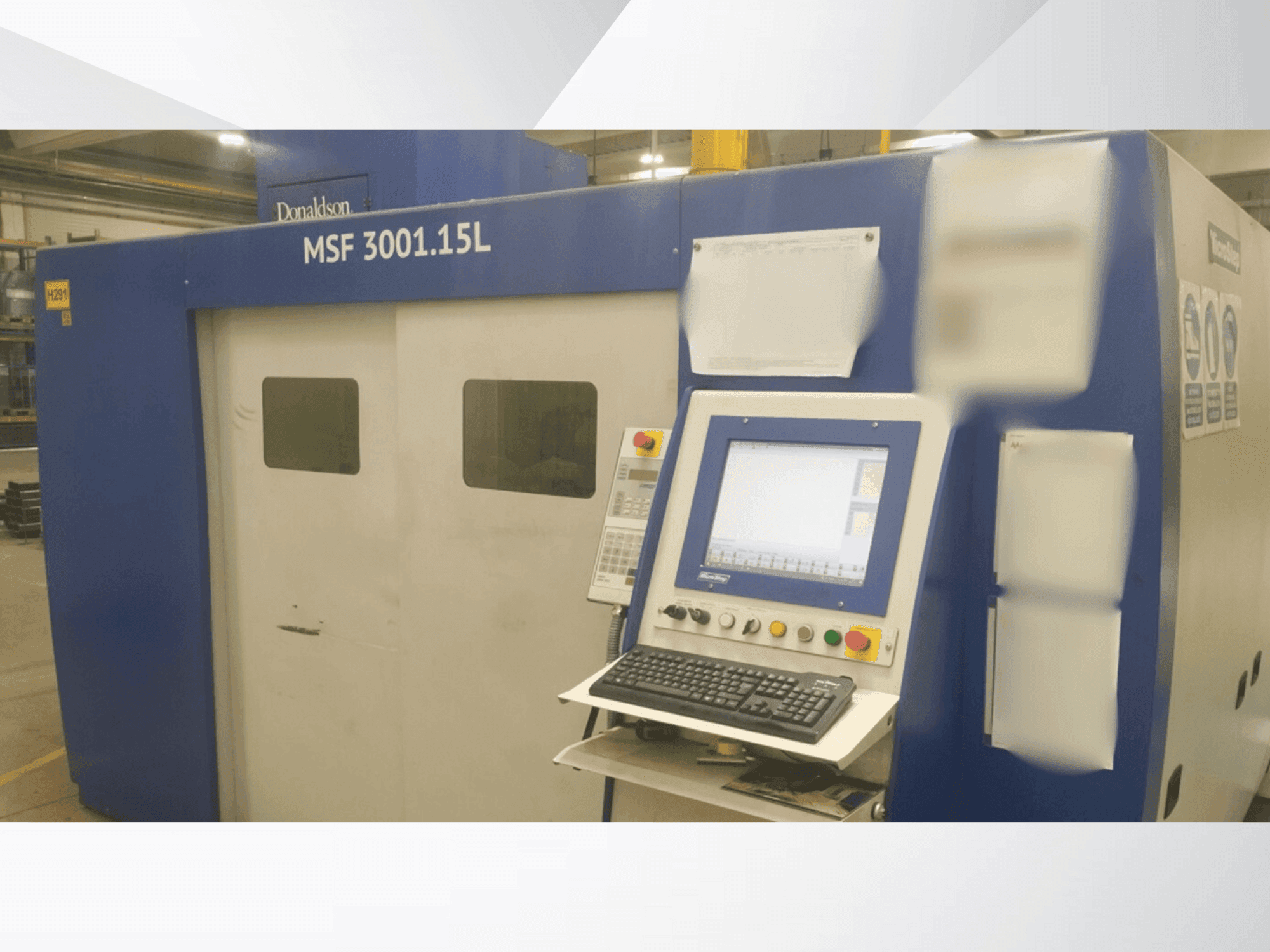 Vue de face de la machine MicroStep Fiber MSF 3001.15L