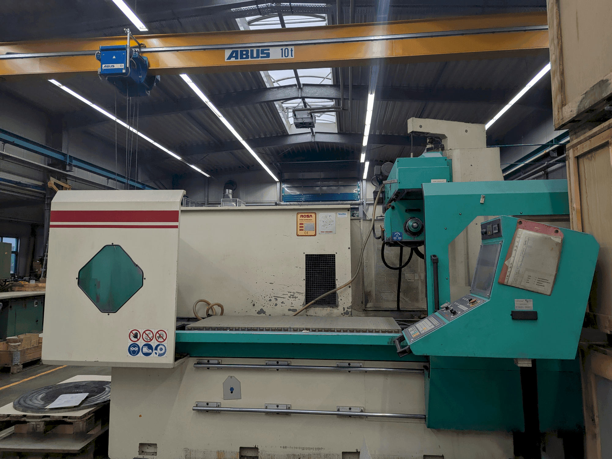 Vue de face de la machine ROSA ERMANDO Linea Silver 16.8