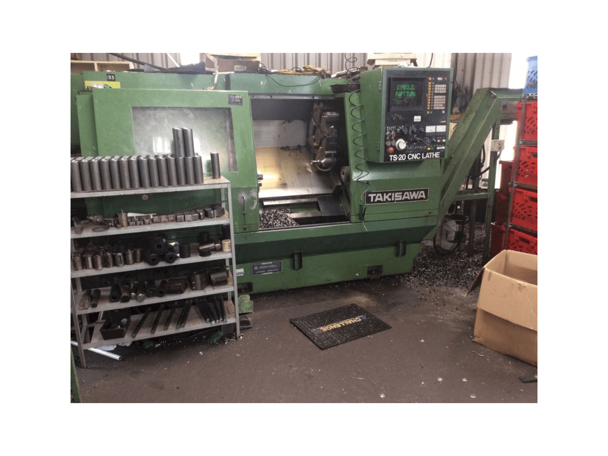 Front view of Takisawa TS-20 machine