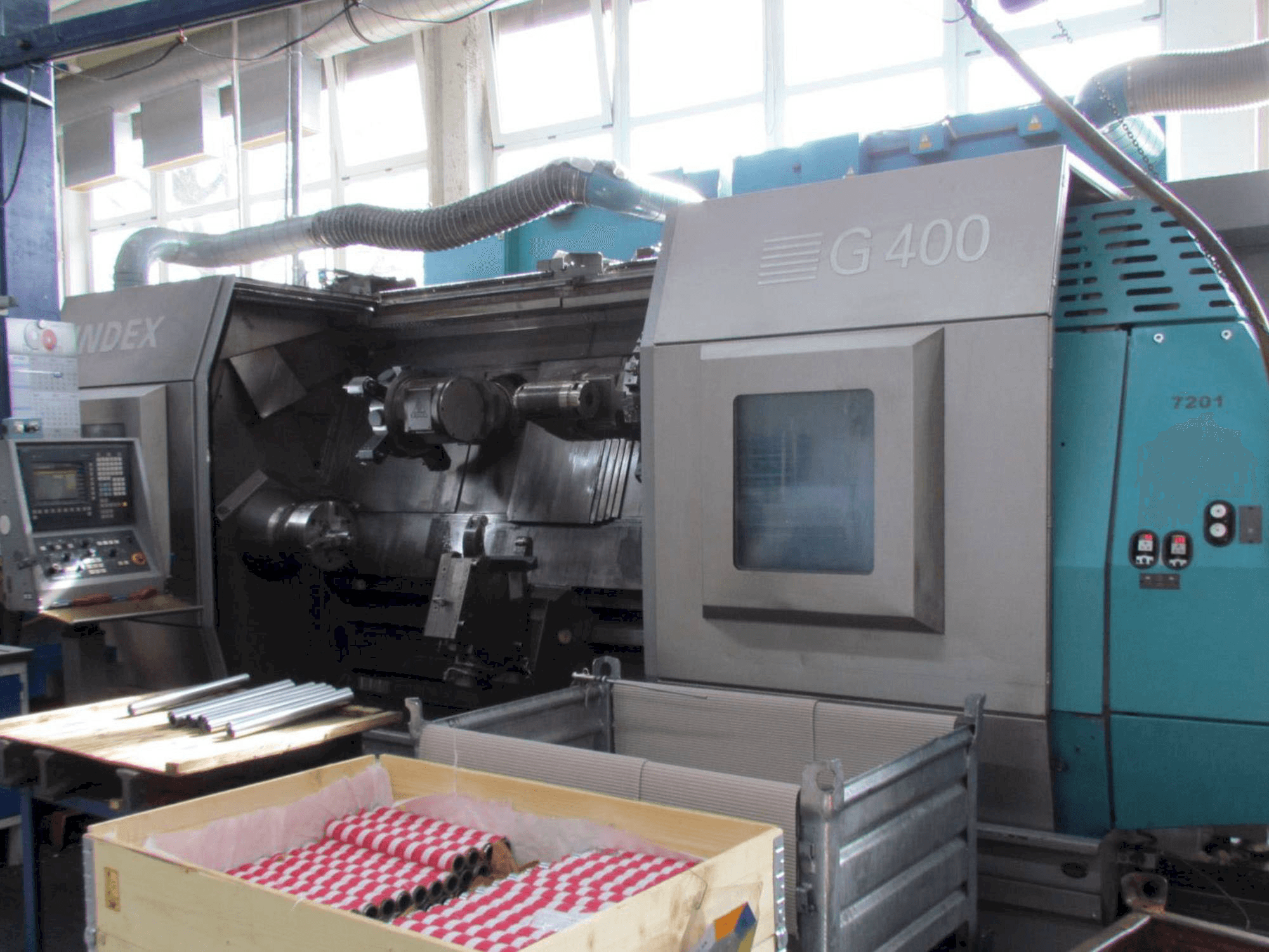 Vue de face de la machine Index G400