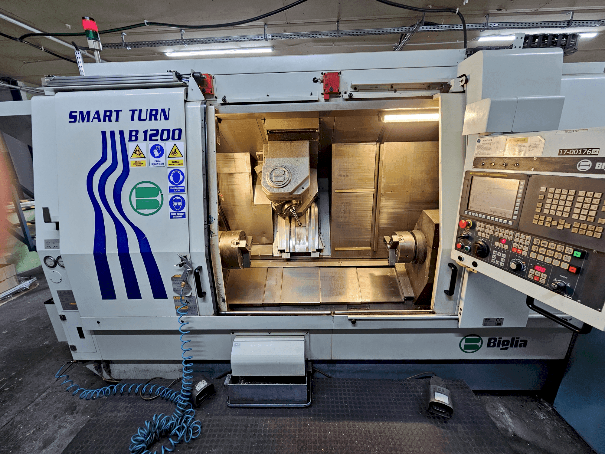 Vue de face de la machine Biglia Smart Turn 1200