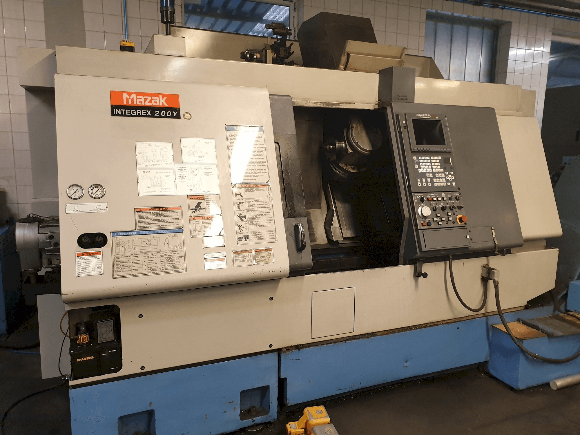 Front view of Mazak Integrex 200 Y machine