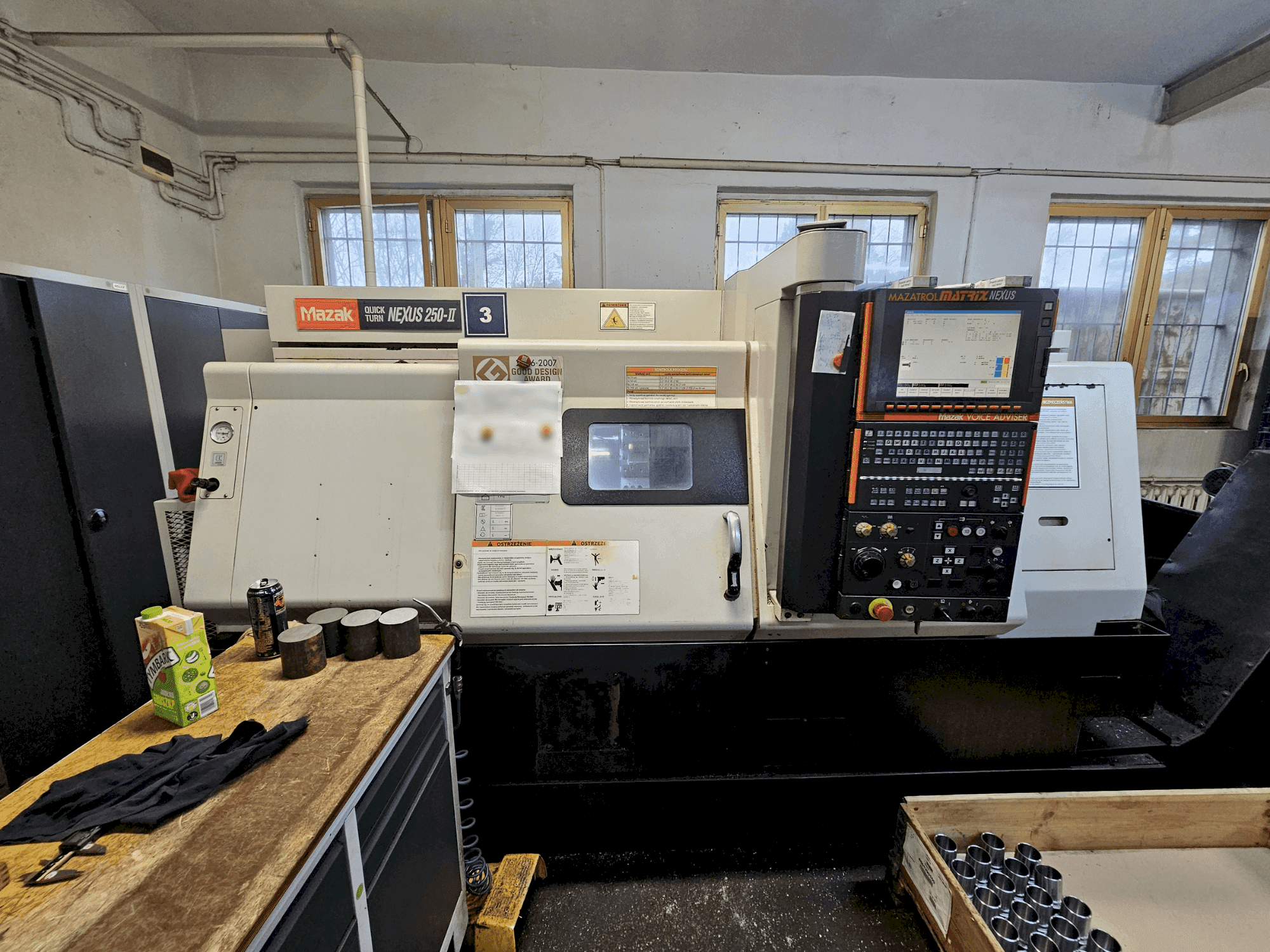 Vue de face de la machine Mazak QUICKTURN NEXUS 250-II