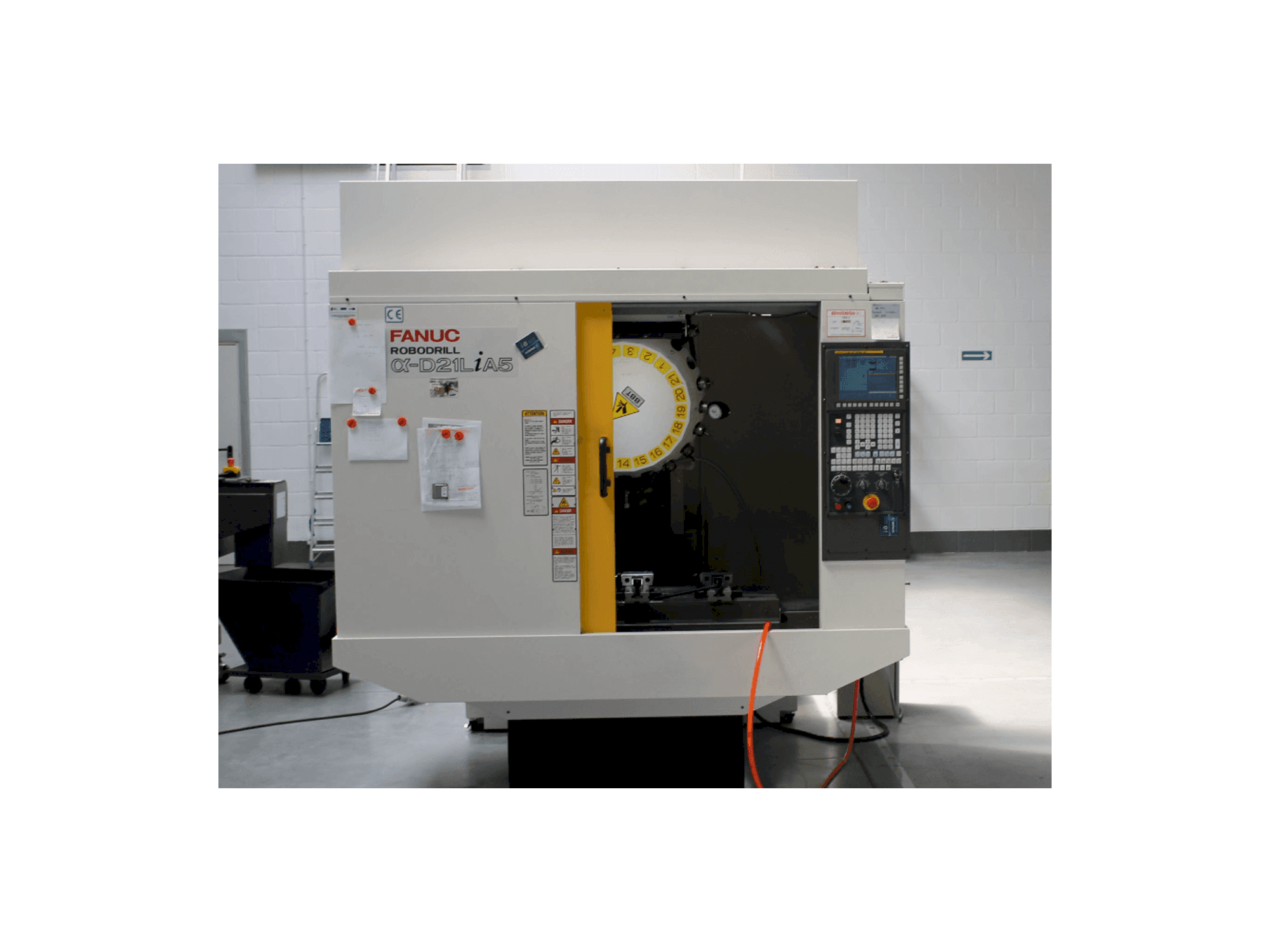 Front view of FANUC RoboDrill D21LiA5 machine