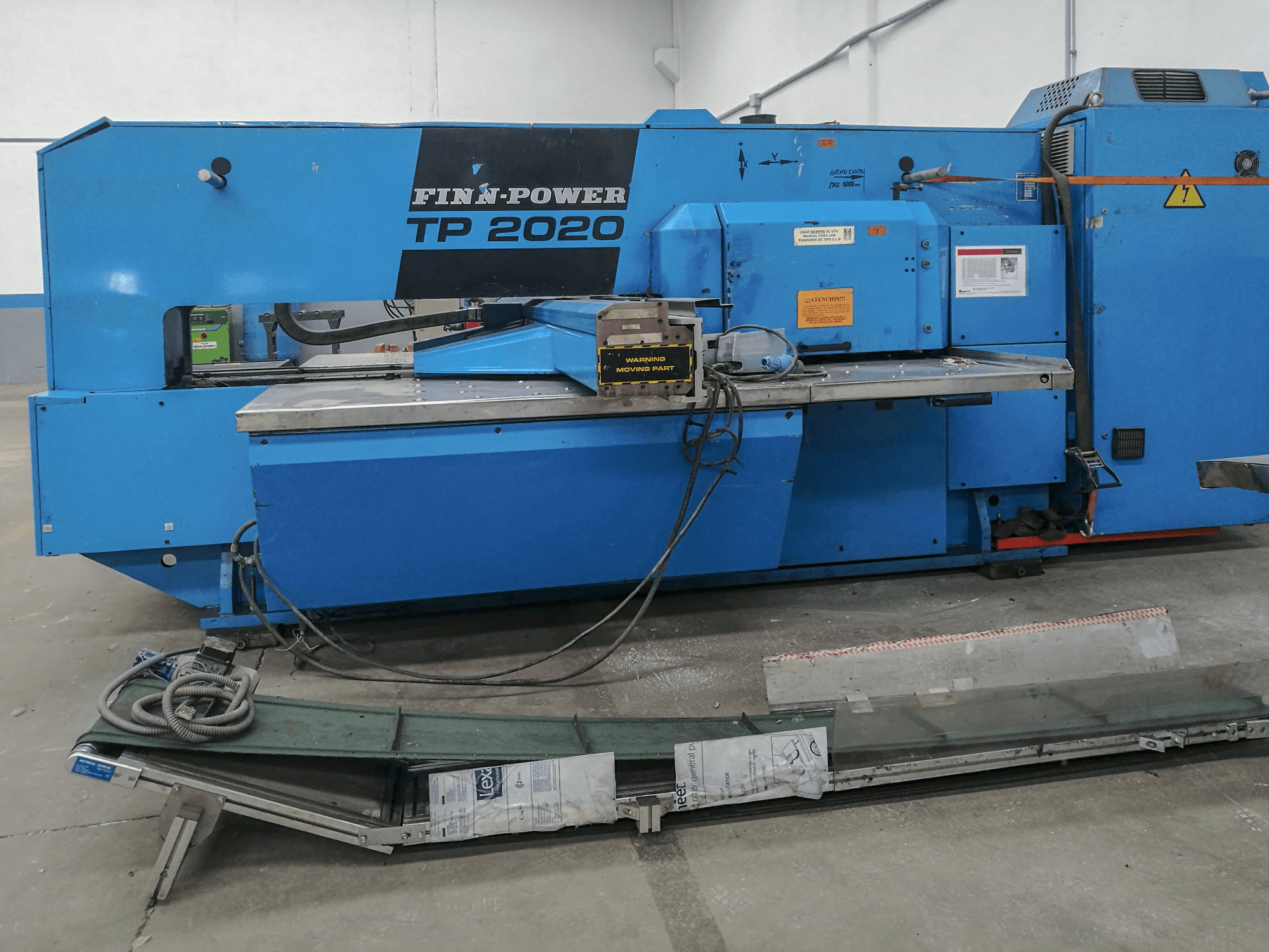 Front view of Finn-Power TP 2020 machine