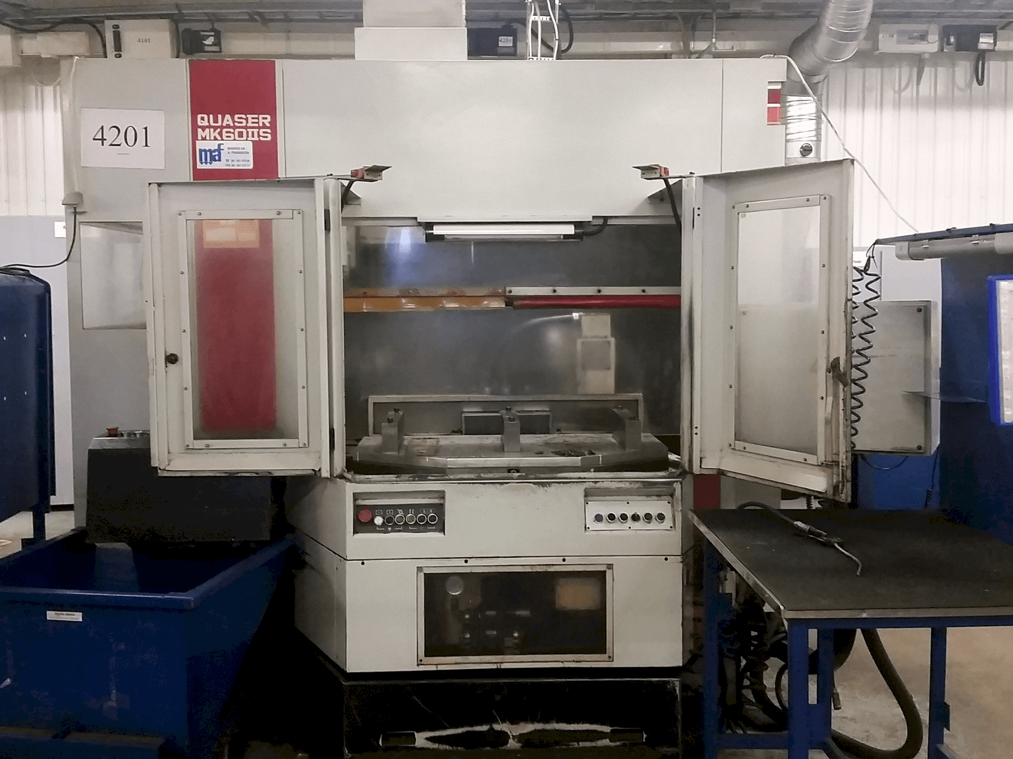 Front view of Quaser MK60 IIS machine