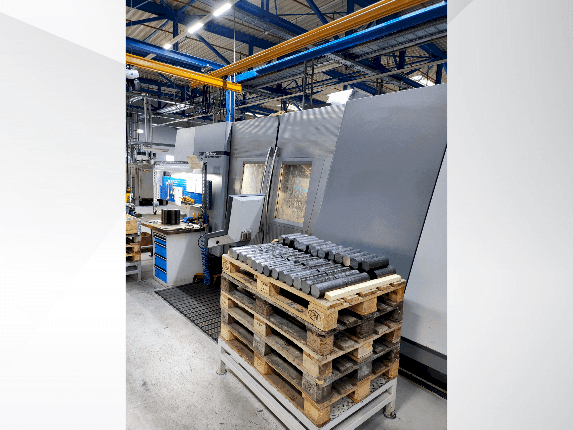 Vue de face de la machine DMG GMX 400L