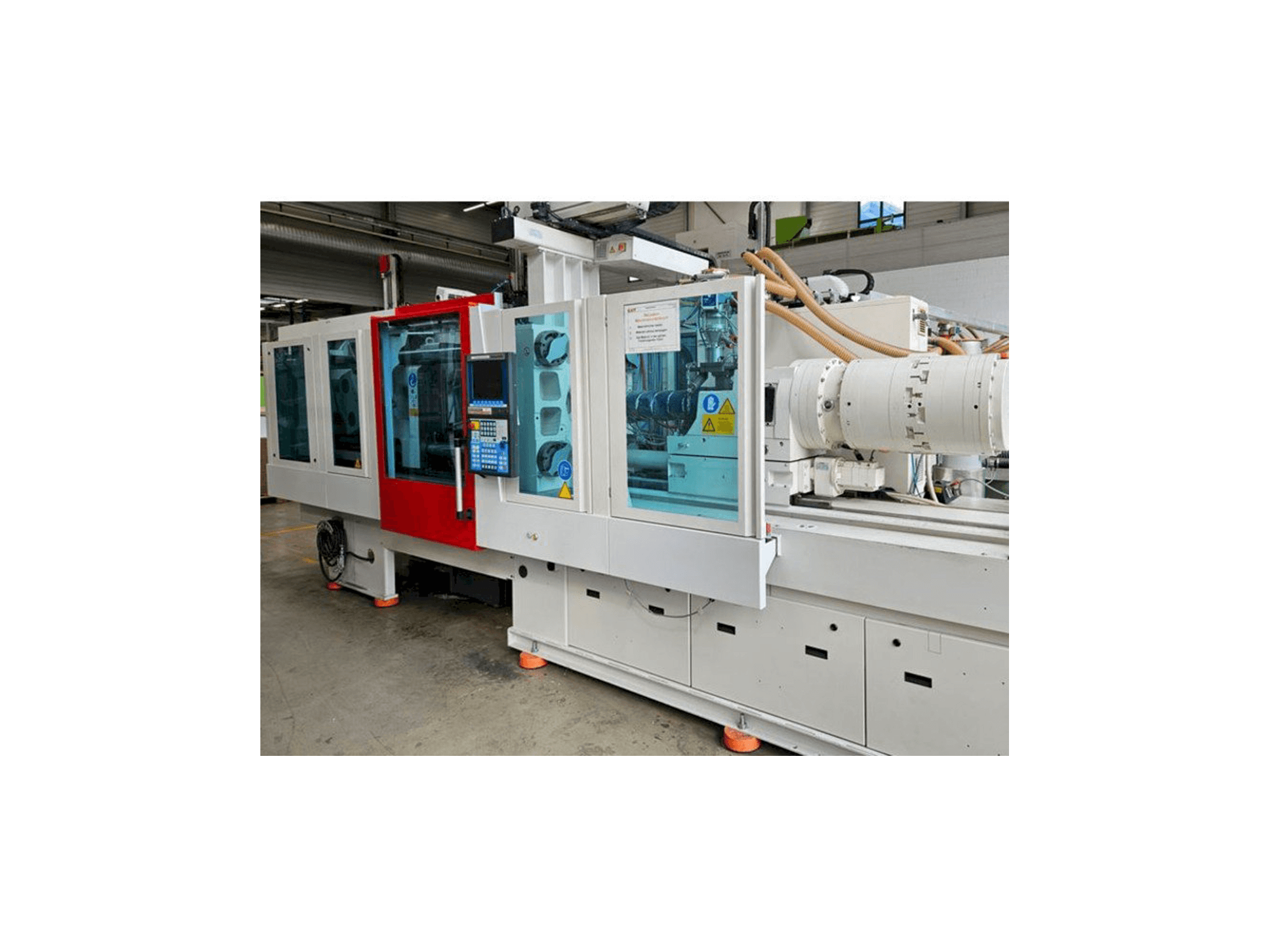 Vue de face de la machine Krauss Maffei EX 160 / 180 mit LRX 100