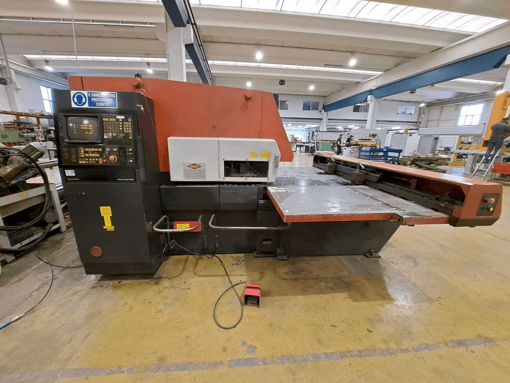 Front view of AMADA ARIES 245 machine