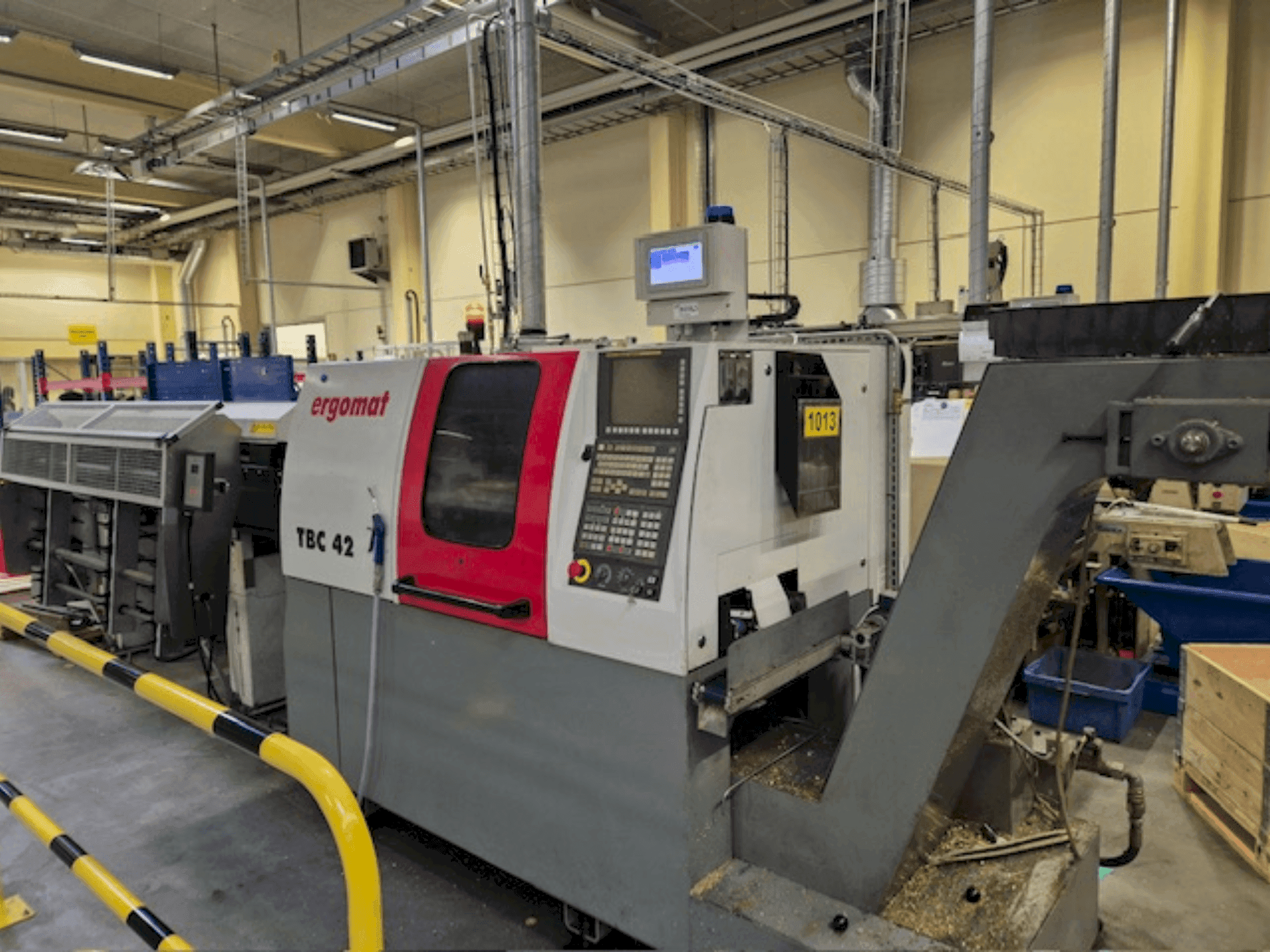 Vue de face de la machine ERGOMAT TBC-42