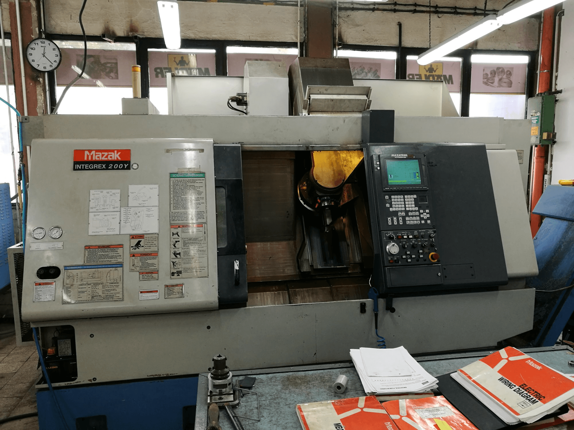 Front view of Mazak INTEGREX 200Y Machine