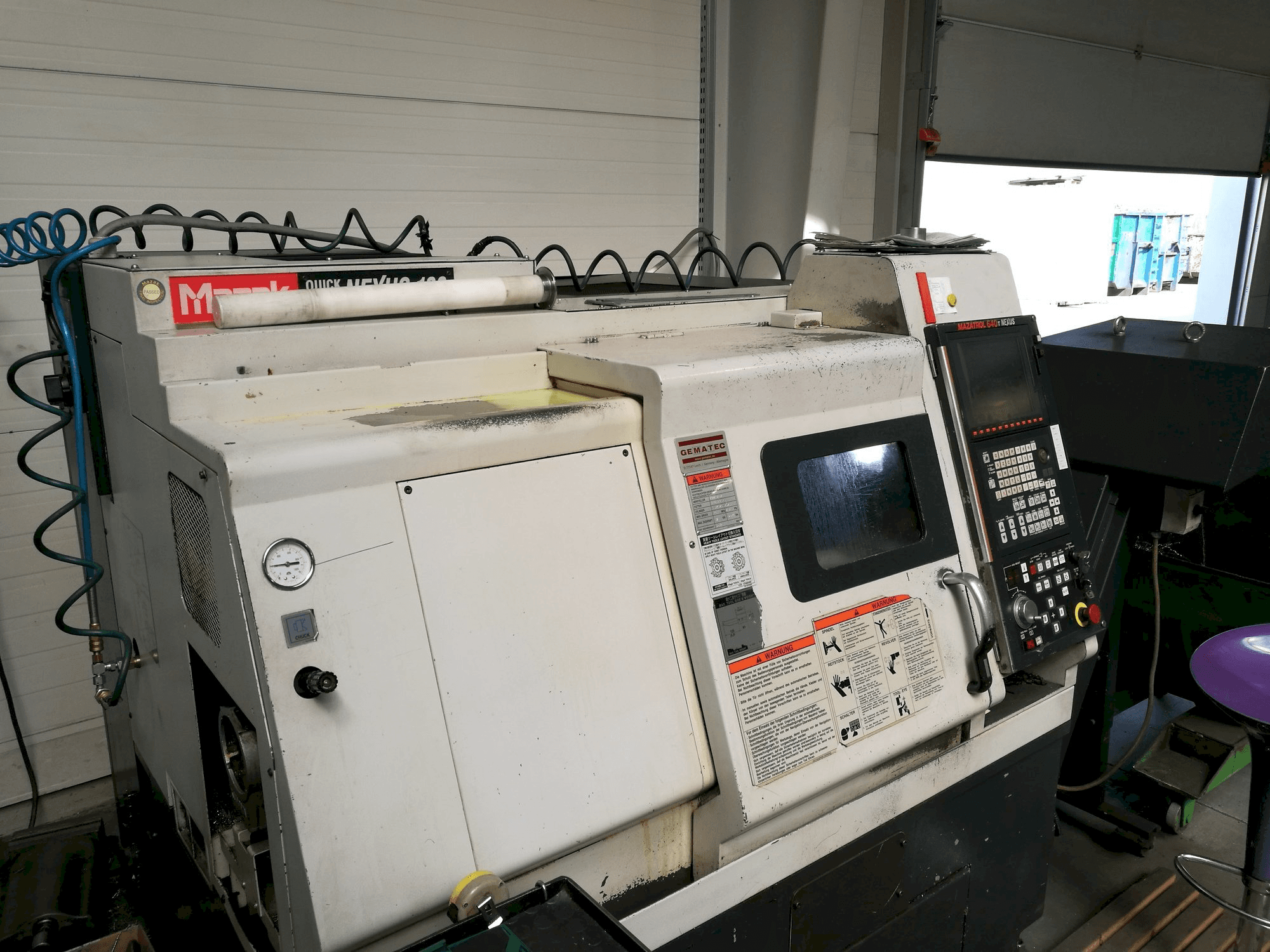 Left side view of Mazak QT NEXUS 100 machine