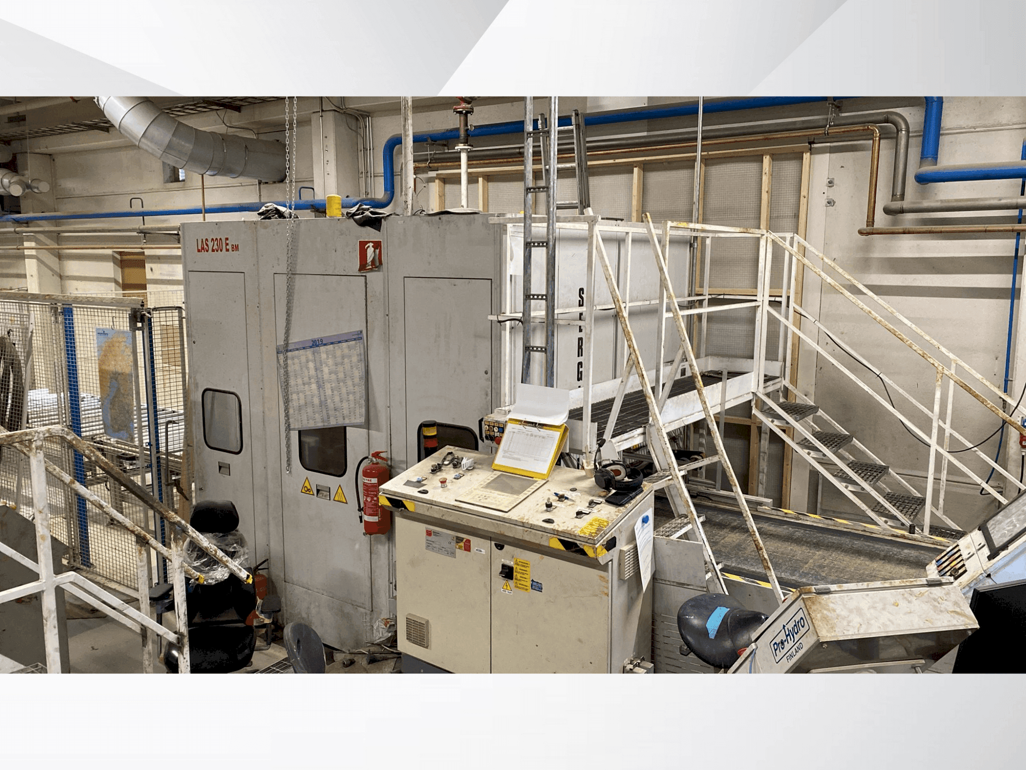 Vue de face de la machine SERGIANI LAS 230BM