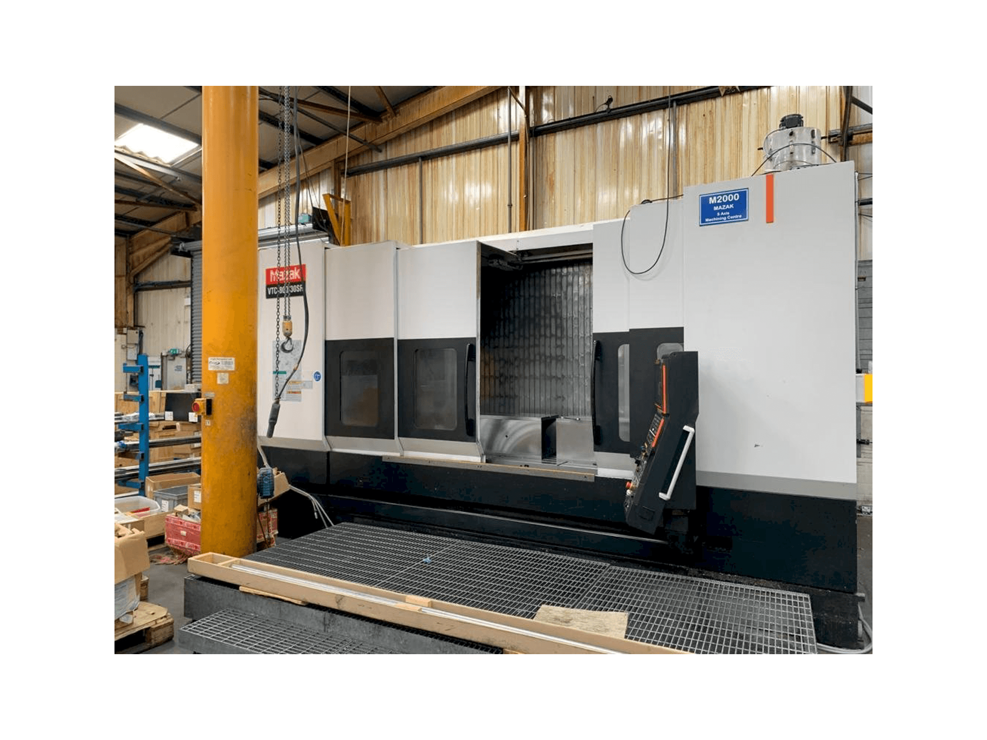 Front view of Mazak VTC-800/30SR machine