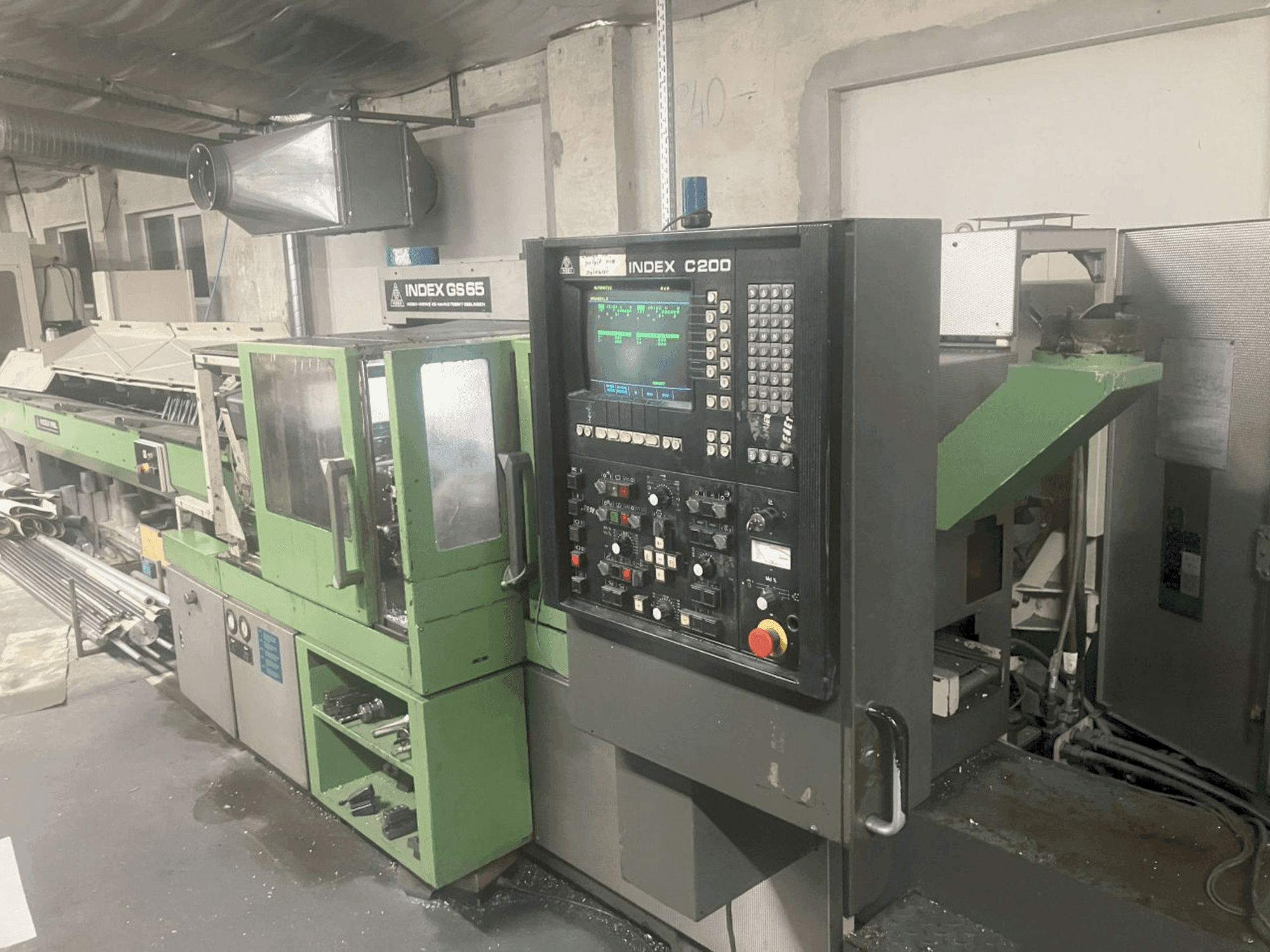 Vue de face de la machine Index GS65