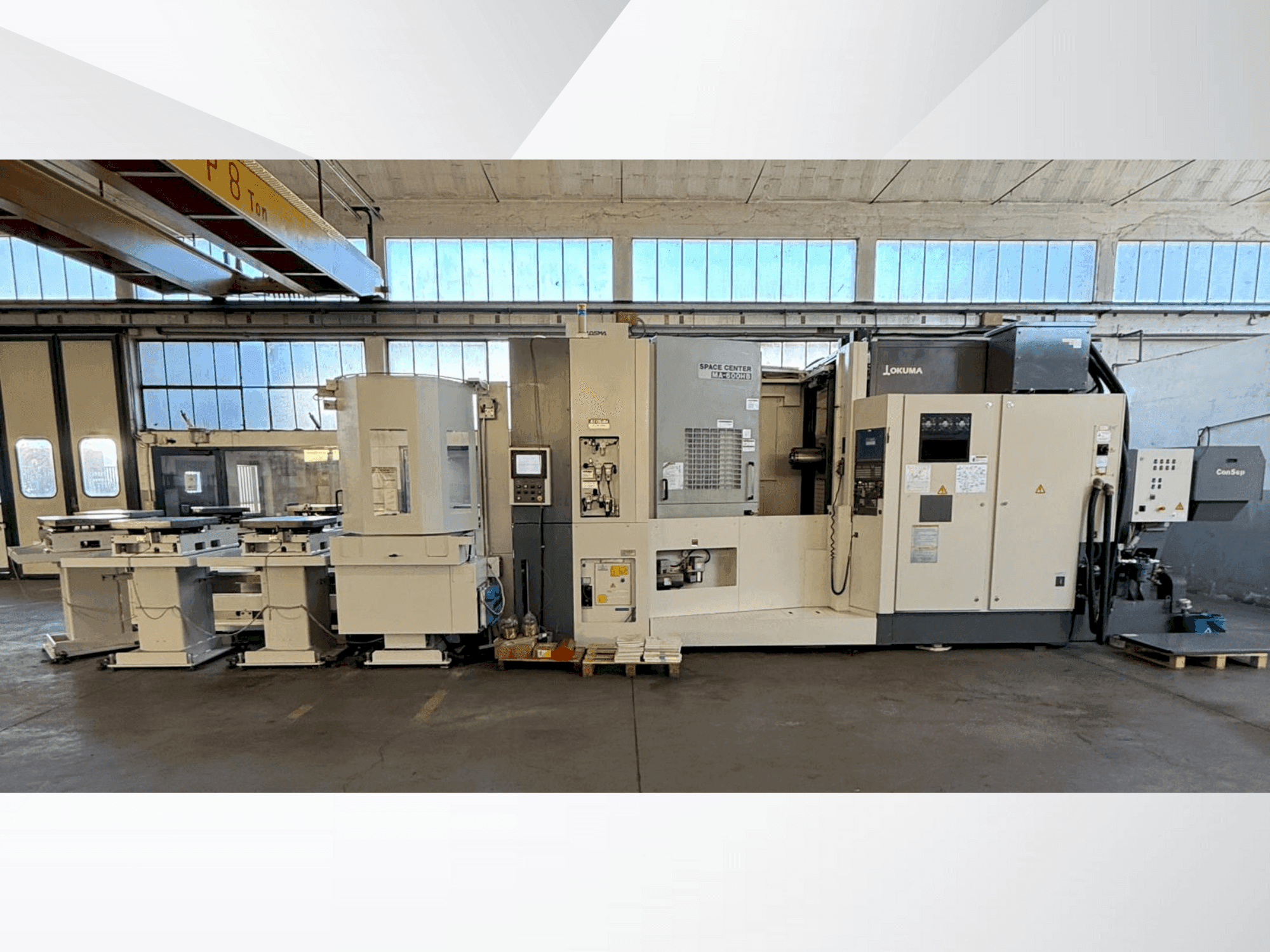 Vue de face de la machine Okuma SPACE CENTER MA-600HB