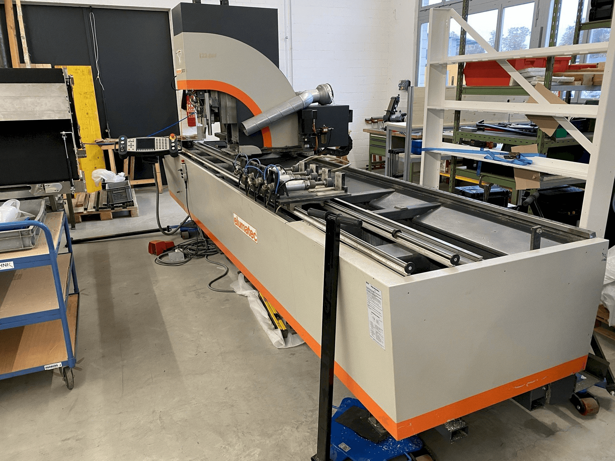 Front view of Elumatec SBZ 122/3 machine