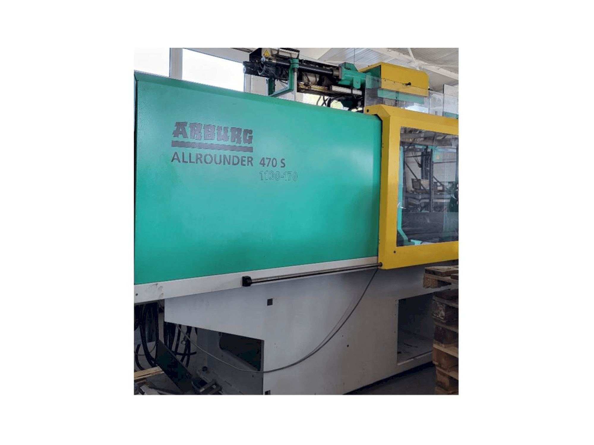 Vue de face de la machine Arburg Allrounder 470S 1100 - 170/170