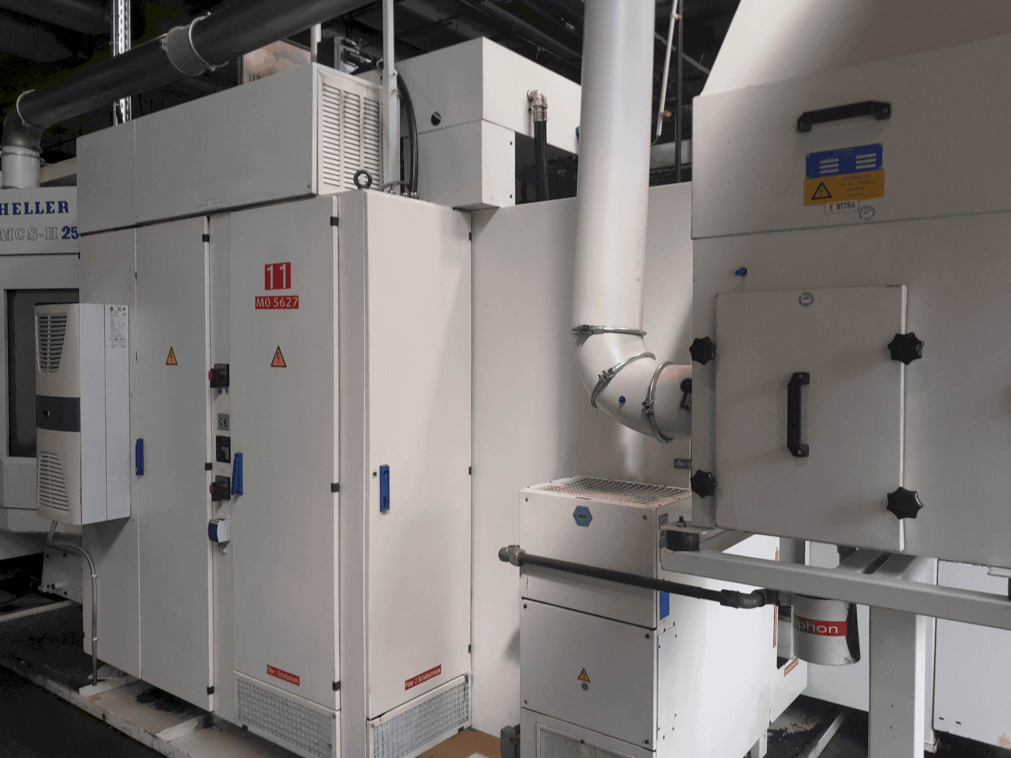 Vue latérale de la machine HELLER MCS-H 250