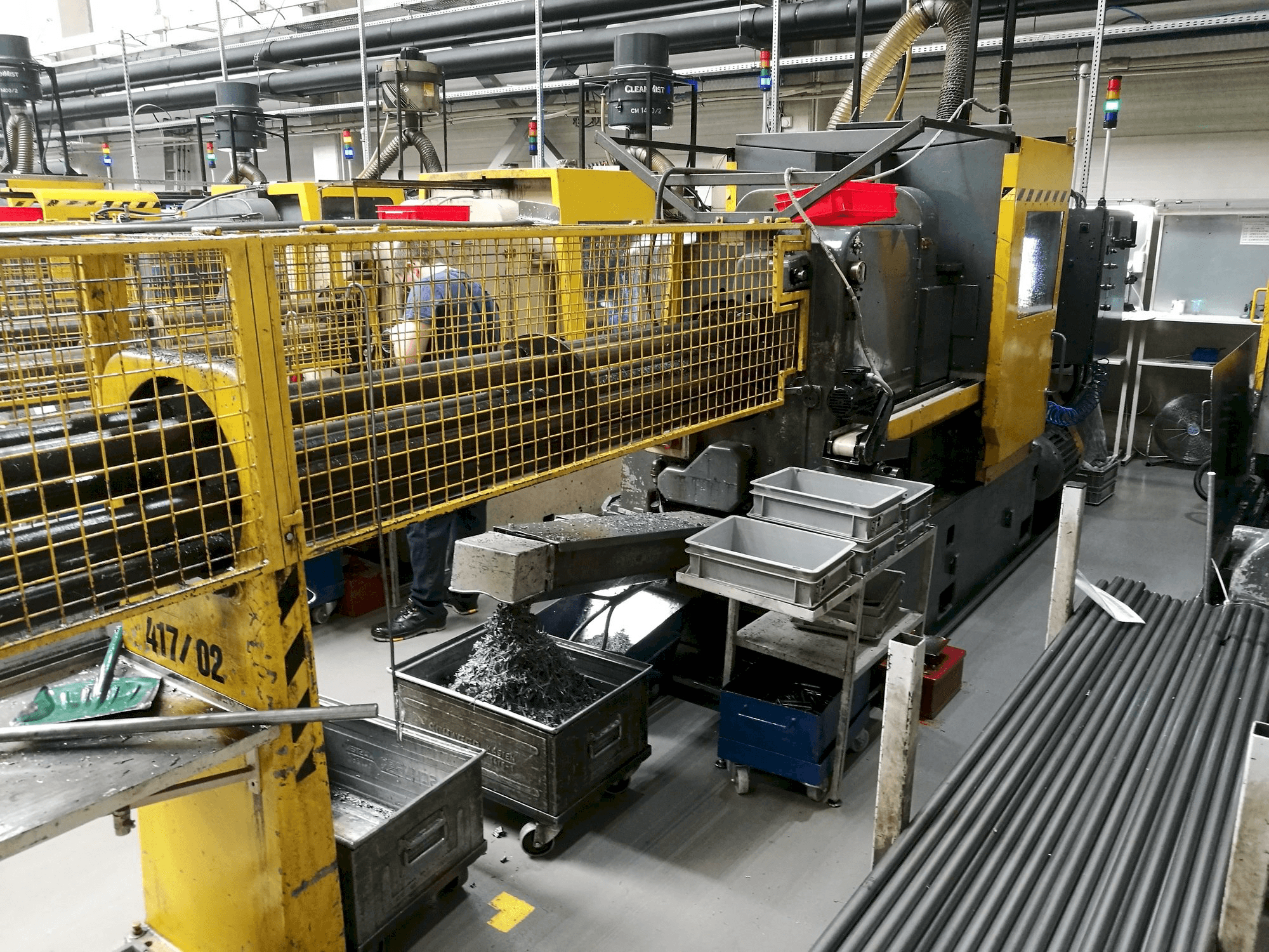 Front view of Wickman 1 3/8"-6 machine