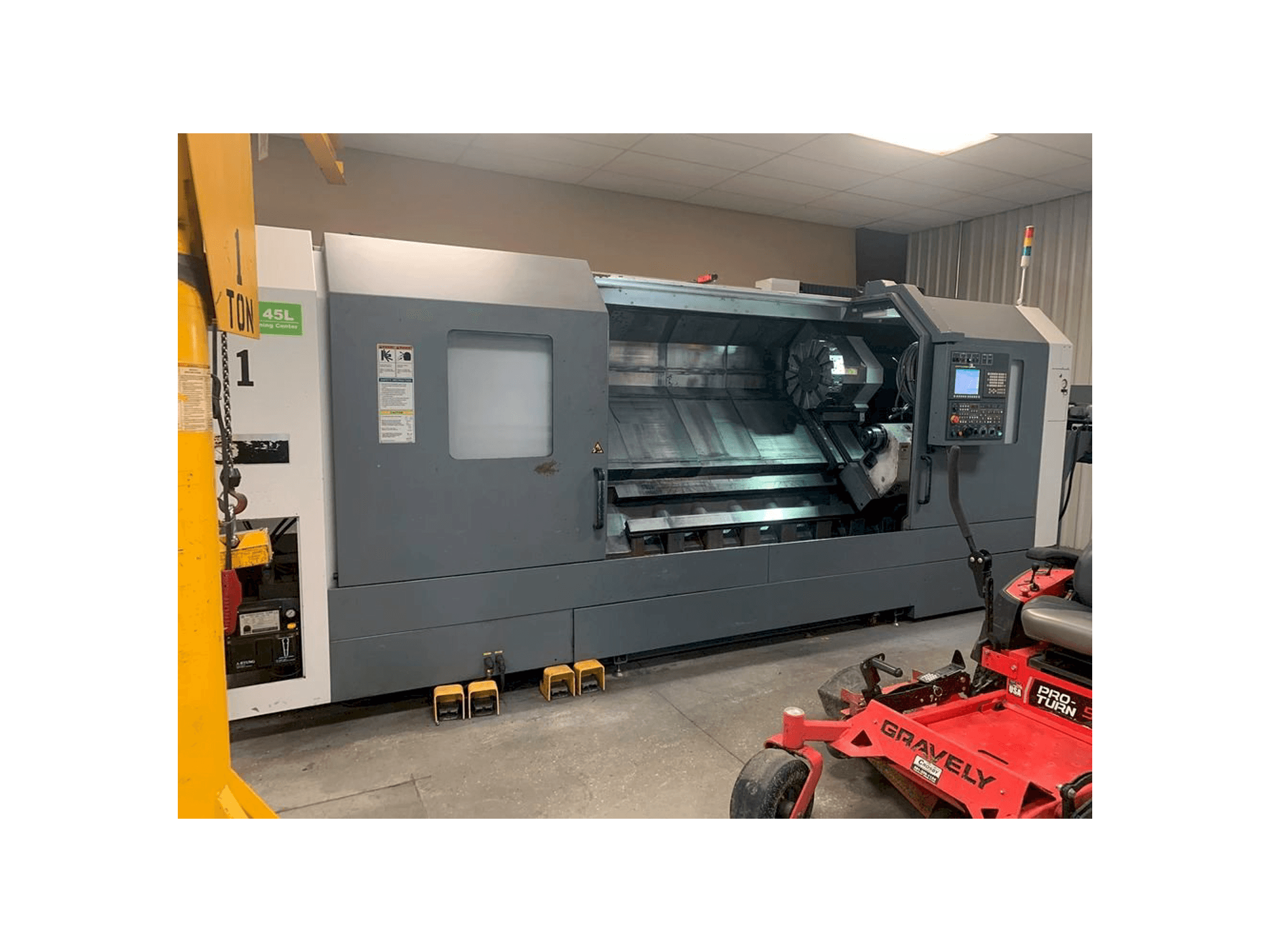 Left side view of DMC DL 45L machine