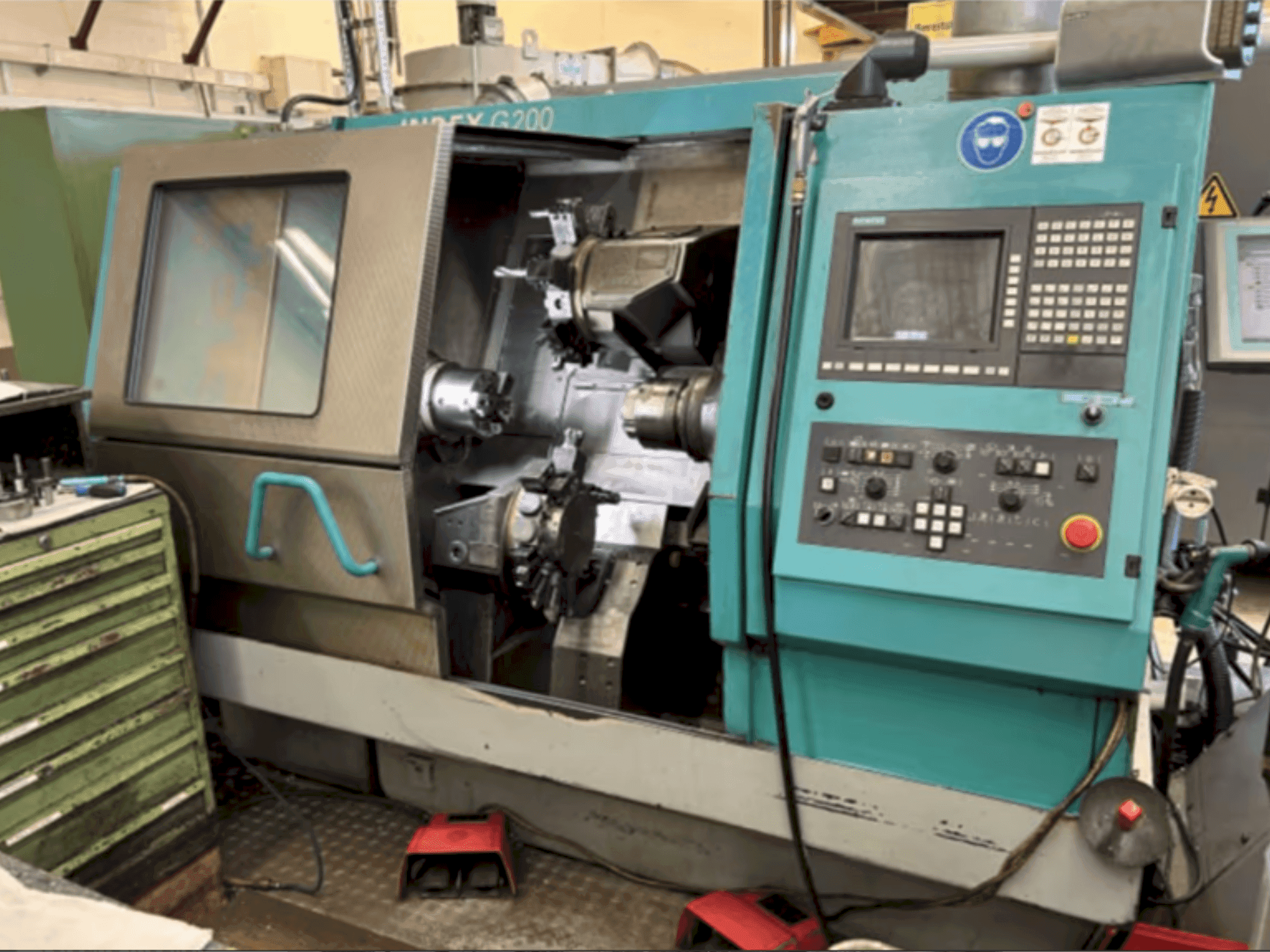 Vue de face de la machine Index G200 C