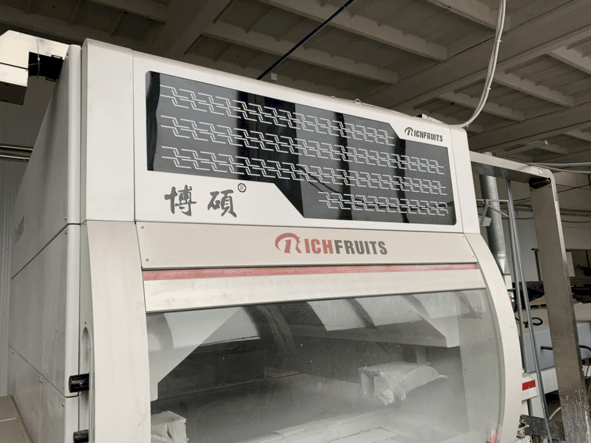 Vue de face de la machine GIARDINA RICHFRUITS / NEOMEC / KREMLIN Painting Line