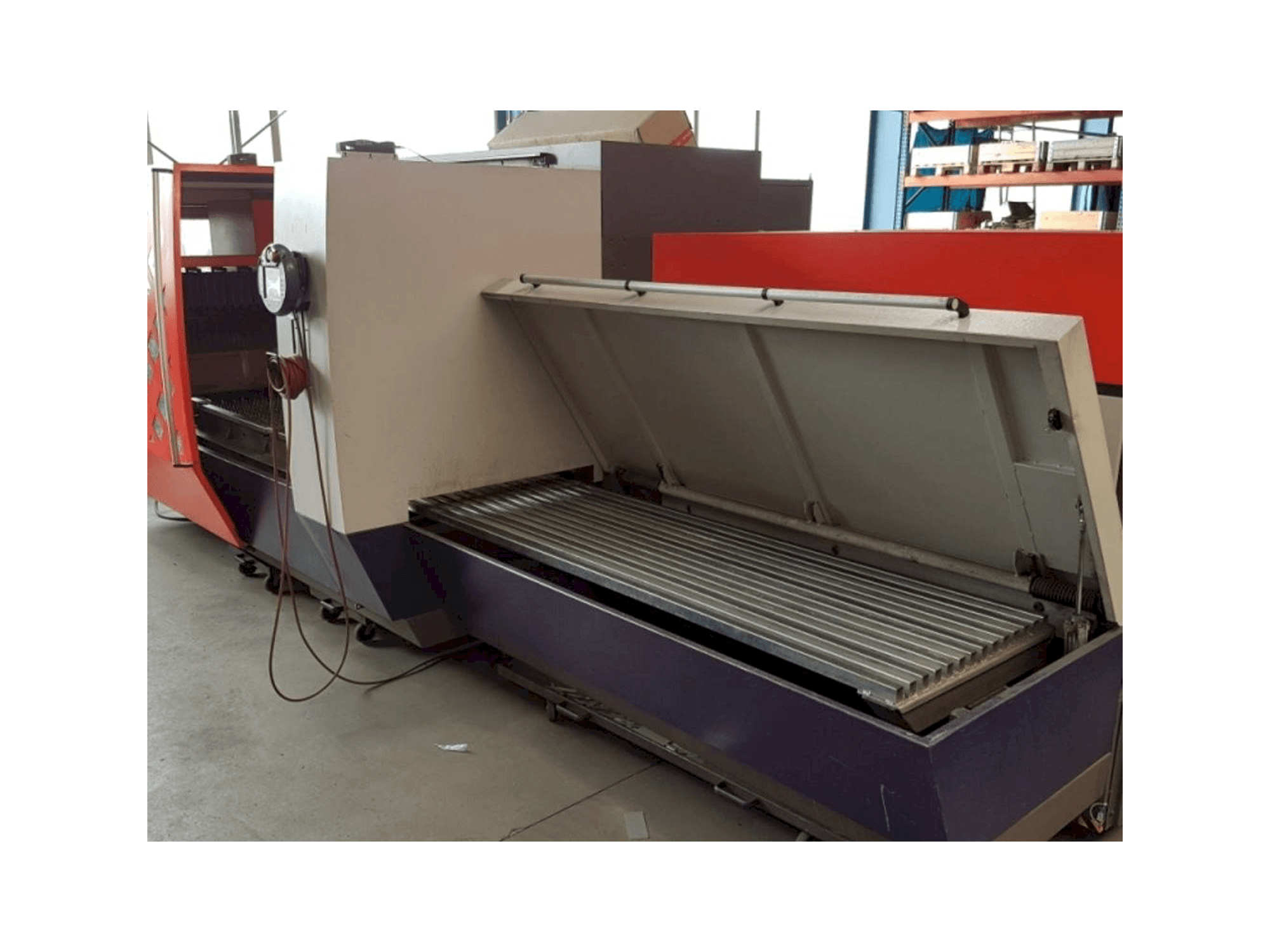 Front view of Bystronic Byvention 3015 machine