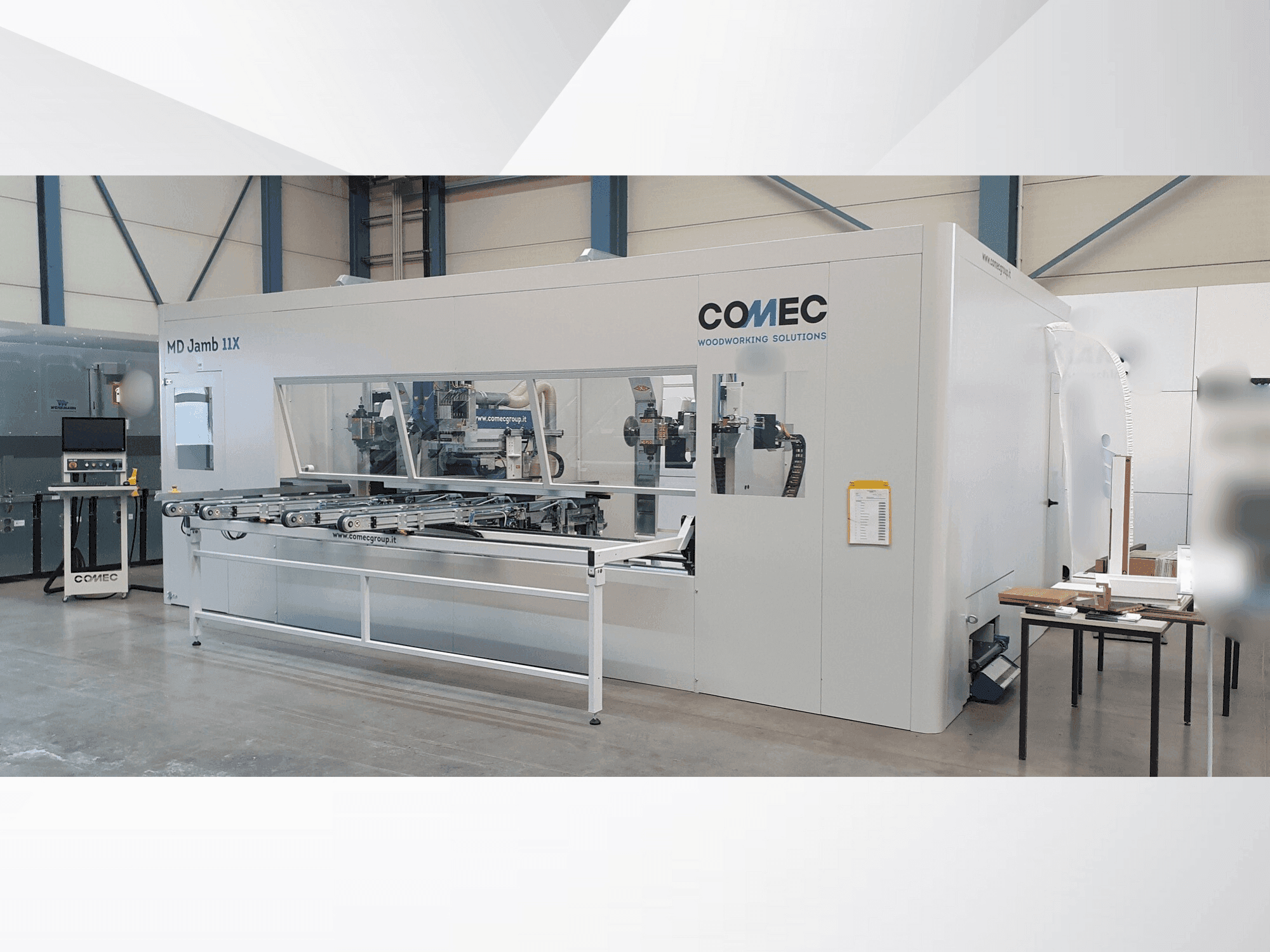 Vue de face de la machine COMEC MD JAM